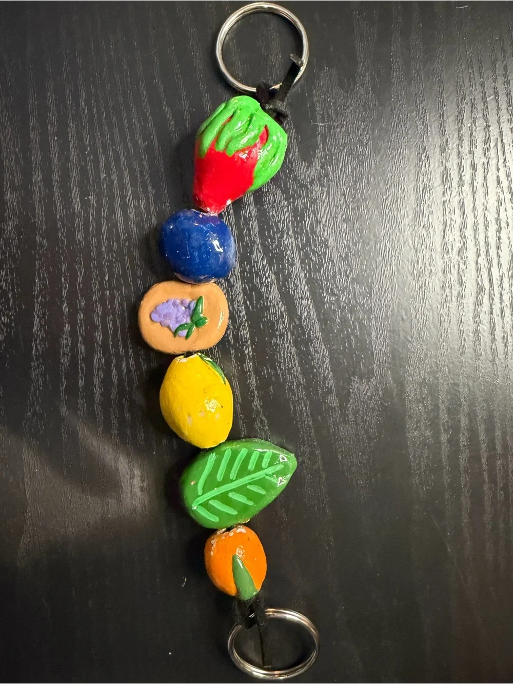 Fruits Clay Keychain